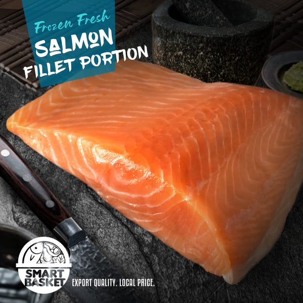 Salmon Portion Skin On 500g - Smart Basket Philippines