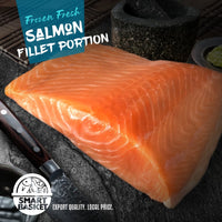 Salmon Portion Skin Off 500g - Smart Basket Philippines